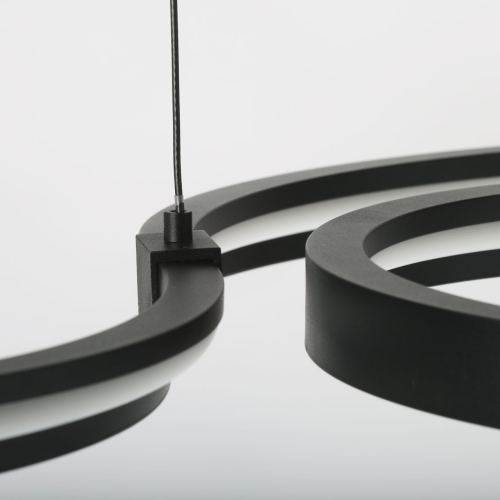 Люстра подвесная светодиодная в виде волнообразной ленты Ribbon Vortex