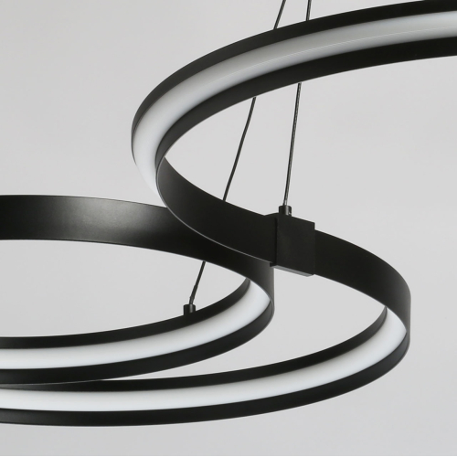Люстра подвесная светодиодная в виде волнообразной ленты Ribbon Vortex