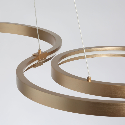 Люстра подвесная светодиодная в виде волнообразной ленты Ribbon Vortex