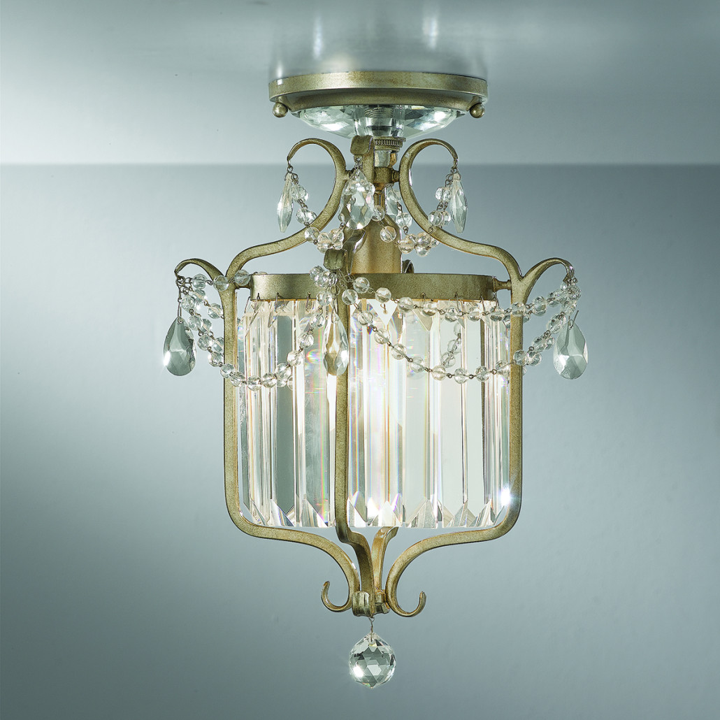 Люстра подвесная со стеклянными подвесками Feiss