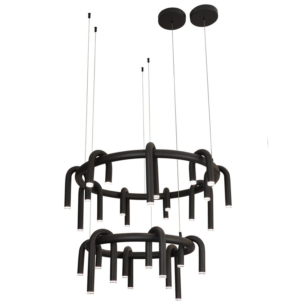 Люстра подвесная черная  Black Light Fixtures