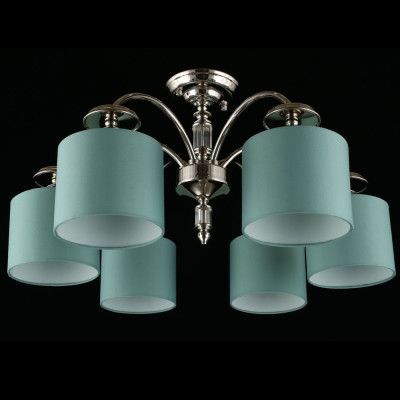 Люстра потолочная Nikoletta с бирюзовым плафоном