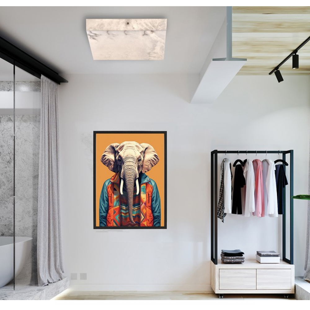 Люстра потолочная квадратная минималистичная Perfection of Geometry