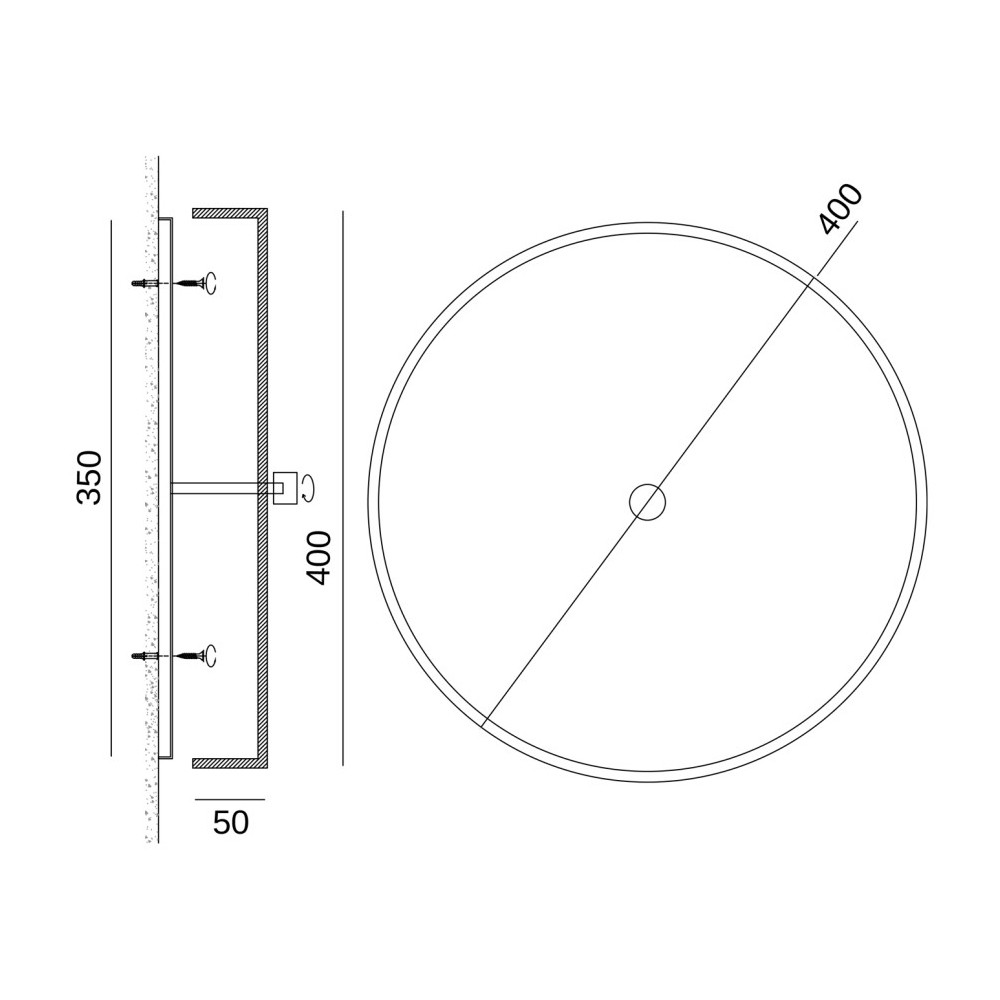 Люстра потолочная круглая минималистичная Perfection of Geometry
