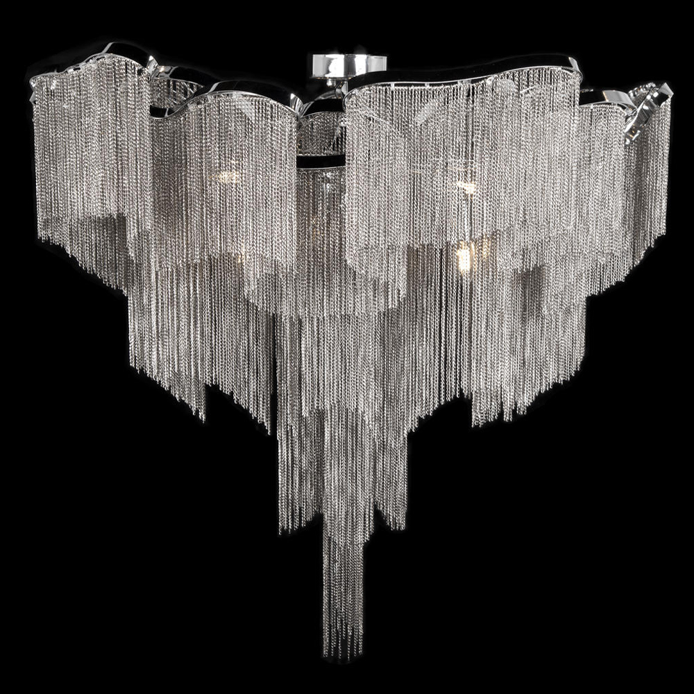 Люстра потолочная с металлическими цепочками Диаметр 99 см Atlantis Chain