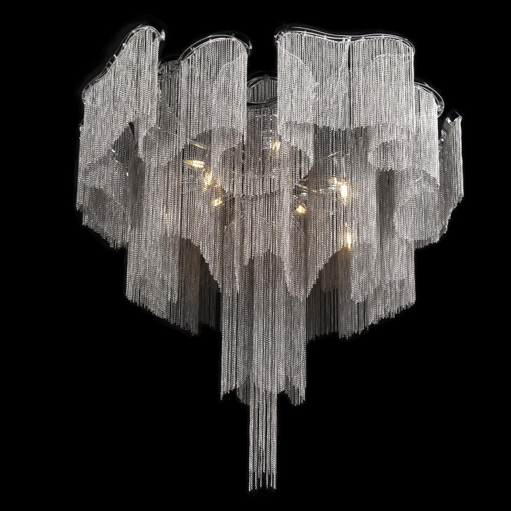 Люстра потолочная с металлическими цепочками Диаметр 99 см Atlantis Chain