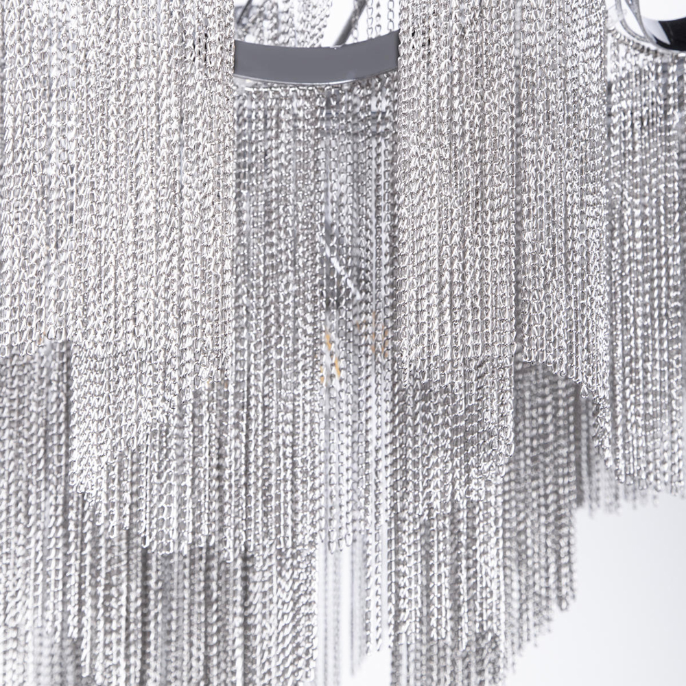 Люстра потолочная с металлическими цепочками Диаметр 99 см Atlantis Chain