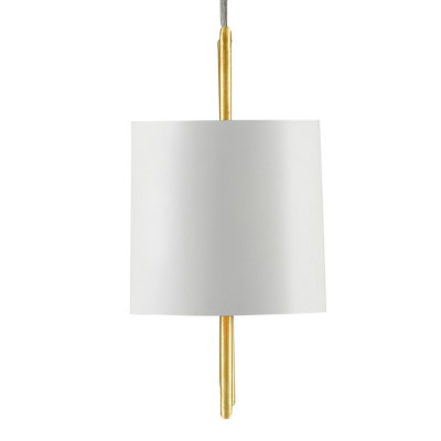 Люстра прямоугольная с белыми цилиндрическими абажурами White Ribbon