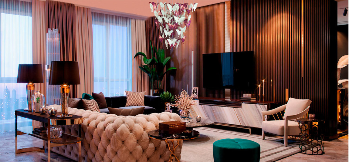 Люстра Розовые Бабочки Светло-Зеленая база Night Butterflies Chandelier Pink