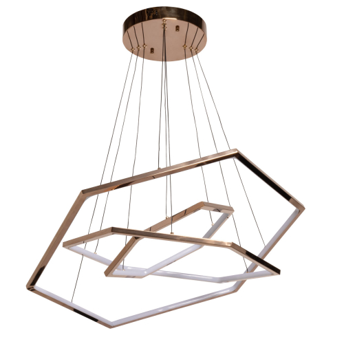 Люстра с 3-мя подвесами в виде шестиугольников Hexagon Horizontal