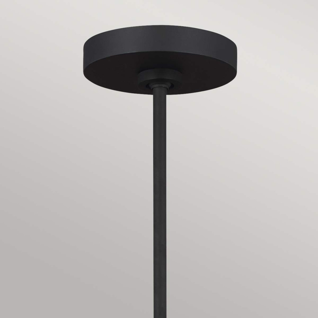 Люстра с 5-ю плафонами в форме песочных часов с узкими перфорированными отверстиями Feiss