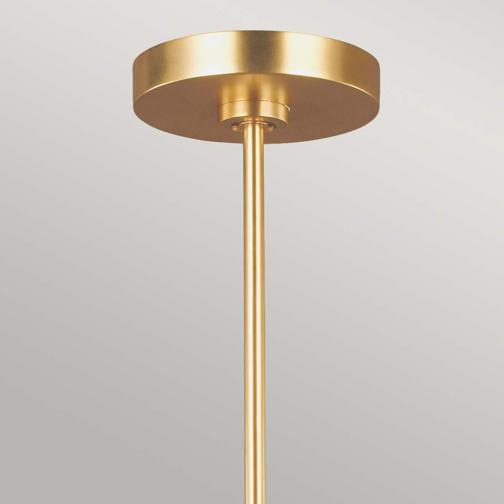 Люстра с 5-ю плафонами в форме песочных часов с узкими перфорированными отверстиями Feiss