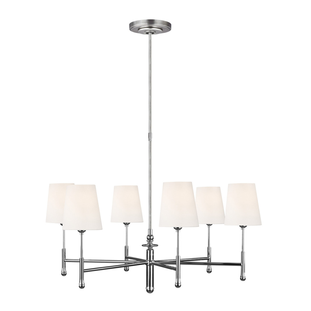 Люстра с 6-ю белыми конусными плафонам Generation Lighting