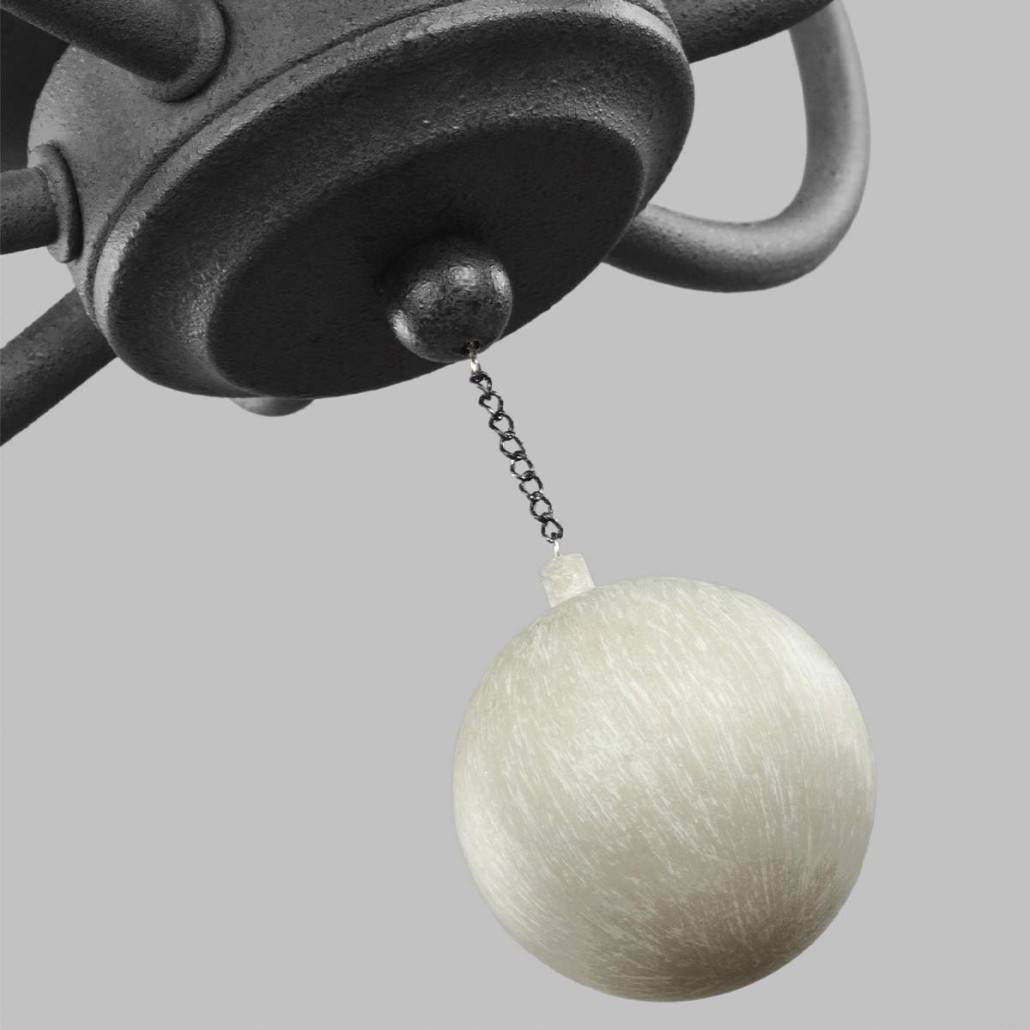 Люстра с 6-ю лампами и кремовыми деревянными бусинами Feiss