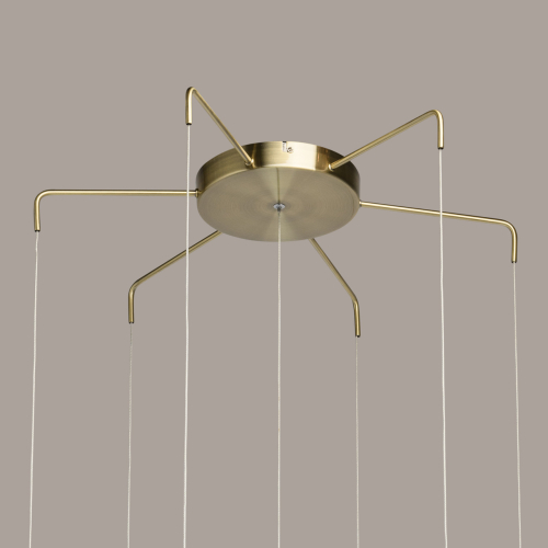 Люстра с 7-ю плафонами из прозрачного стекла в форме шара Orb Cascade