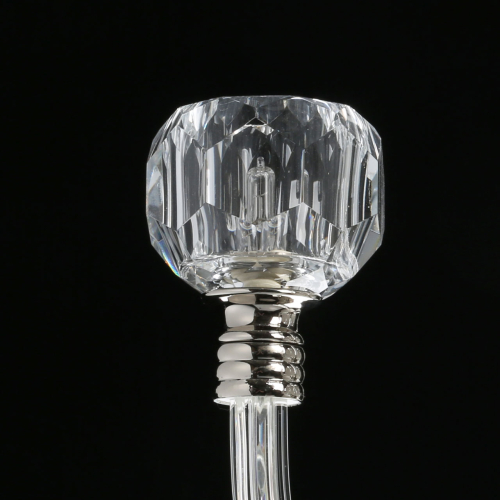 Люстра с 8-ю лампами и гранеными стеклянными плафонами Prism Gala