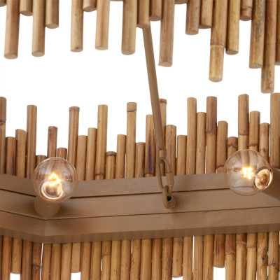 Люстра с абажуром из ротанга Wicker Furniture