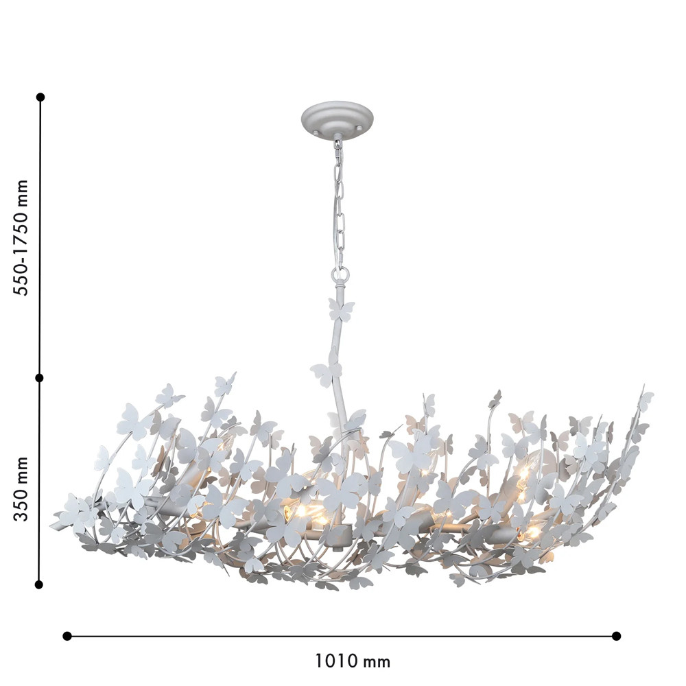 Люстра с абажуром оформленным в виде стаи бабочек Eternal Butterflies