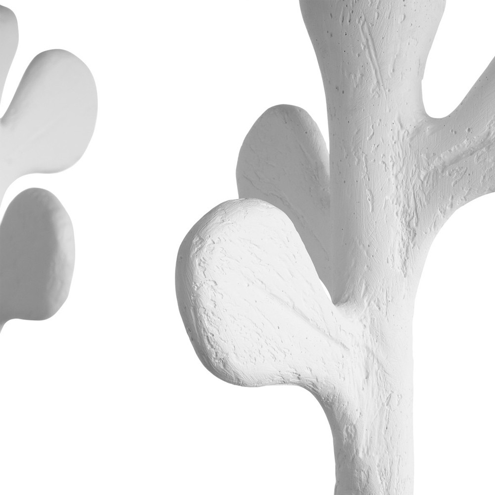 Люстра с белым каркасом и тканевыми абажурами Natural Stems