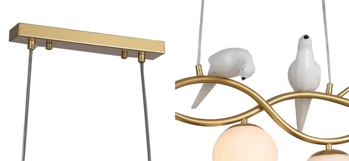 Люстра с белыми птицами Provence Bird