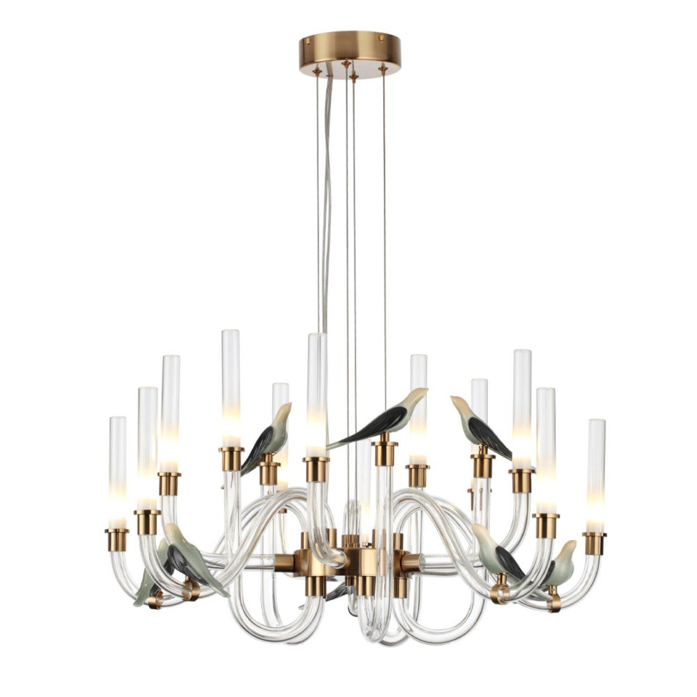 Люстра с декоративными птицами Ganthea D 73 см