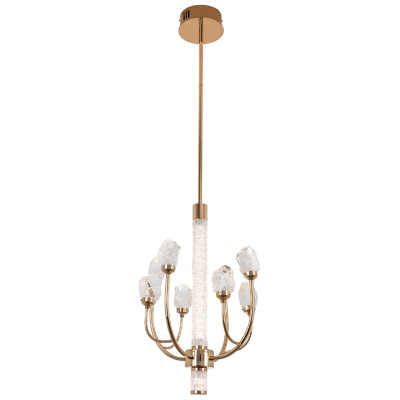 Люстра с декором в виде кристаллов из хрусталя Kenneth Crystal Stone Chandelier 8