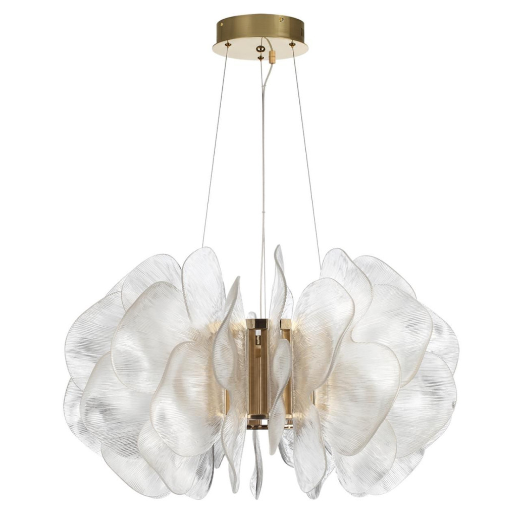 Люстра с декором в виде крупных рельефных лепестков 80 см Ethereal Bloom