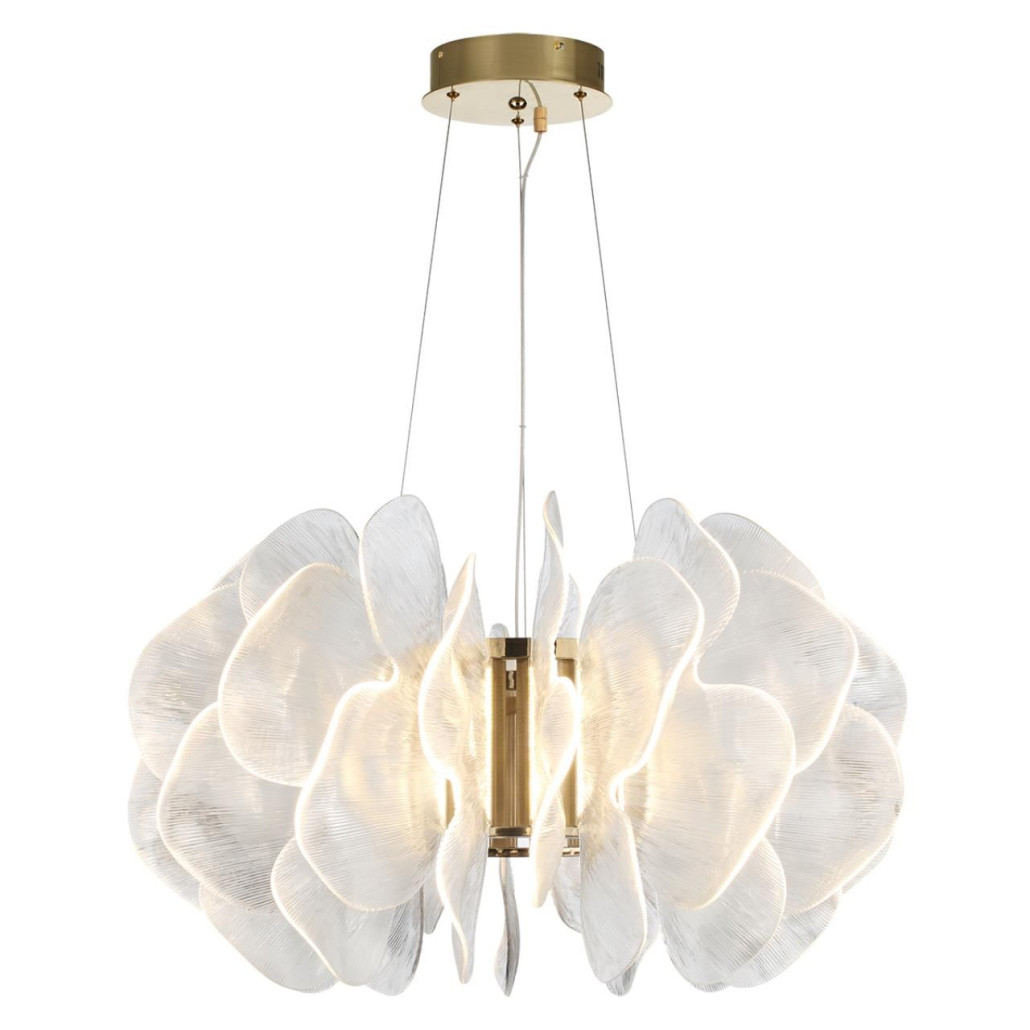 Люстра с декором в виде крупных рельефных лепестков 80 см Ethereal Bloom