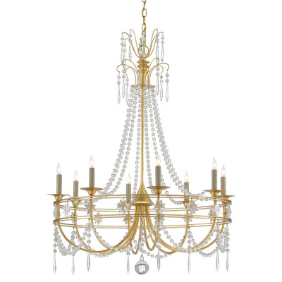 Люстра с декором из прозрачных бусин Glowing Crystals