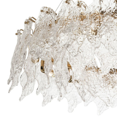 Люстра с декором из текстурированного стекла Textured Glass Chandelier 12