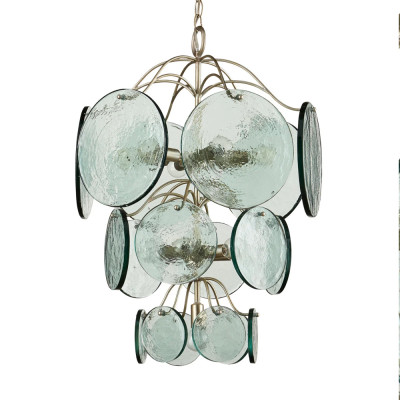 Люстра с каскадом из круглых декоративных элементов Discs of Light