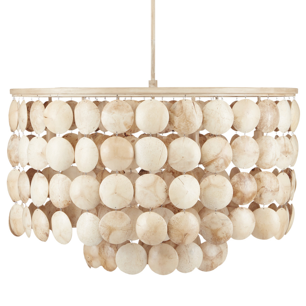 Люстра с каскадом из круглых декоративных элементов Texture Discs