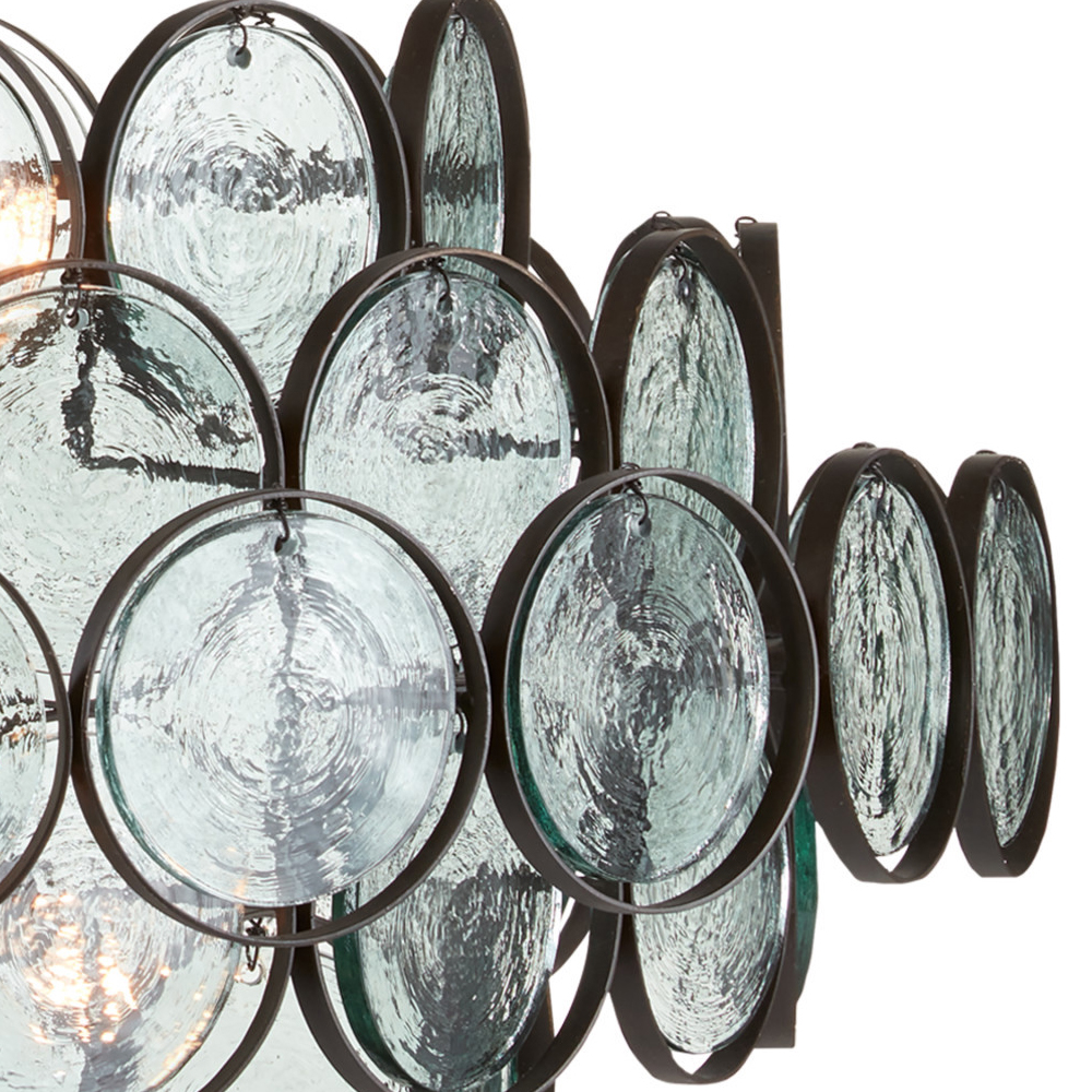 Люстра с каскадом из круглых стеклянных дисков Small Round Sequins