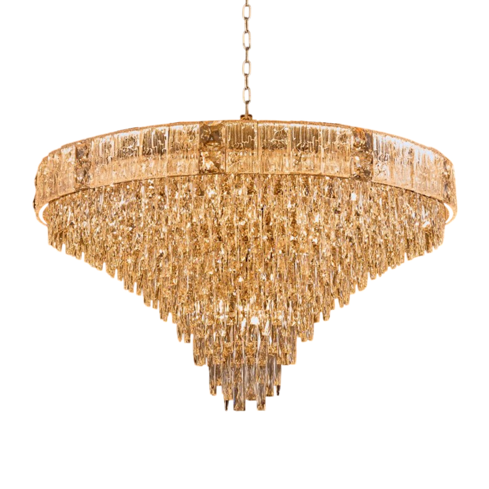 Люстра с каскадом из прозрачного хрусталя Constant Sparks