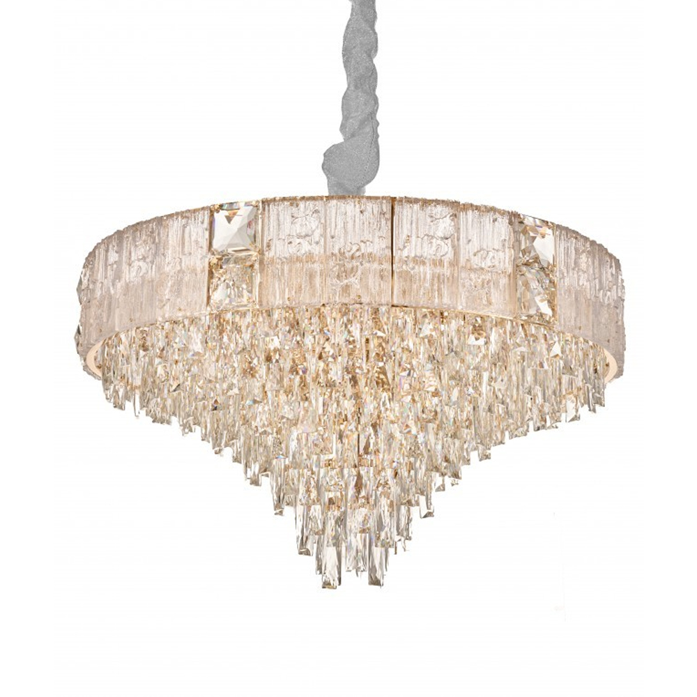 Люстра с каскадом из прозрачного хрусталя Constant Sparks