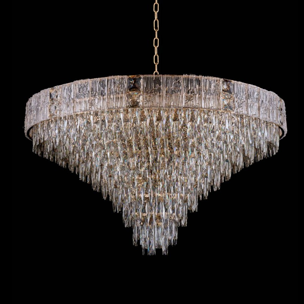 Люстра с каскадом из прозрачного хрусталя Constant Sparks