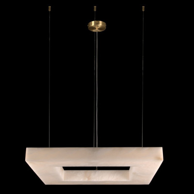 Люстра с квадратным каменным плафоном Calcite Square Light
