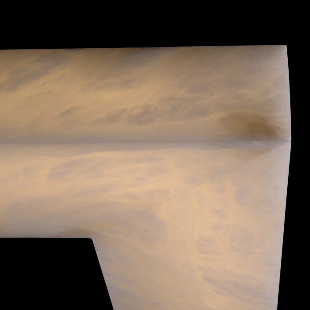 Люстра с квадратным каменным плафоном Calcite Square Light