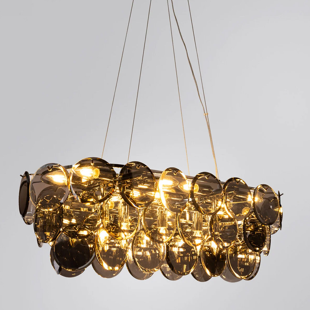 Люстра с круглыми стеклянными подвесками Cardiel Smok Glass Chandelier