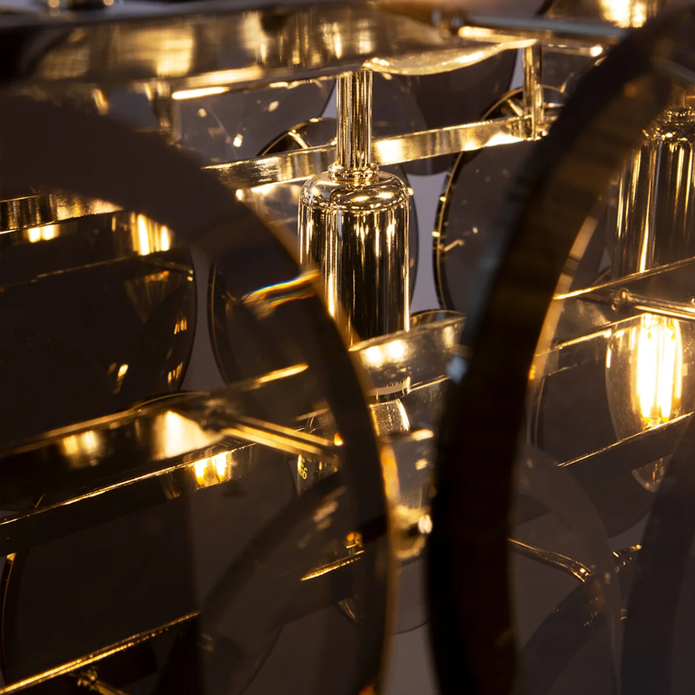 Люстра с круглыми стеклянными подвесками Cardiel Smok Glass Chandelier