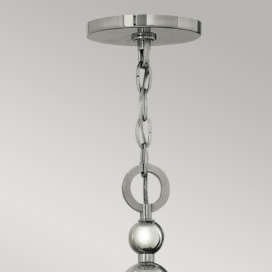 Люстра с матовыми конусными плафонами и декоративными элементами в форме шаров Hinkley