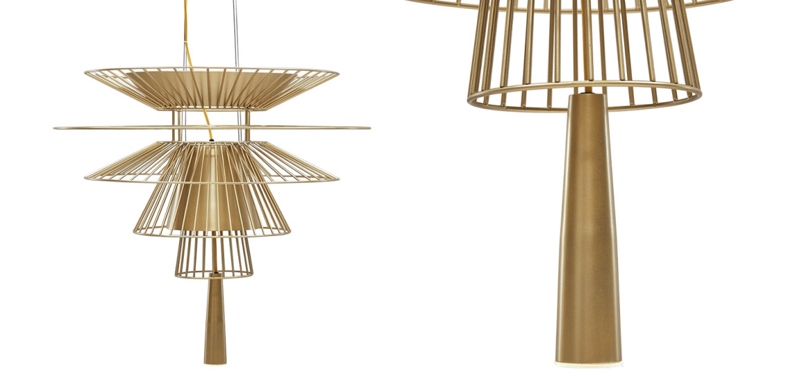 Люстра с металлическим плафоном Shade Metal Chandelier