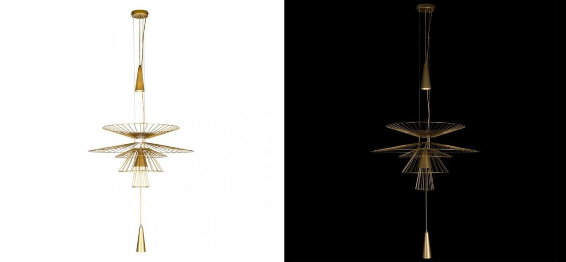 Люстра с металлическим плафоном Shade Metal Chandelier 100 см