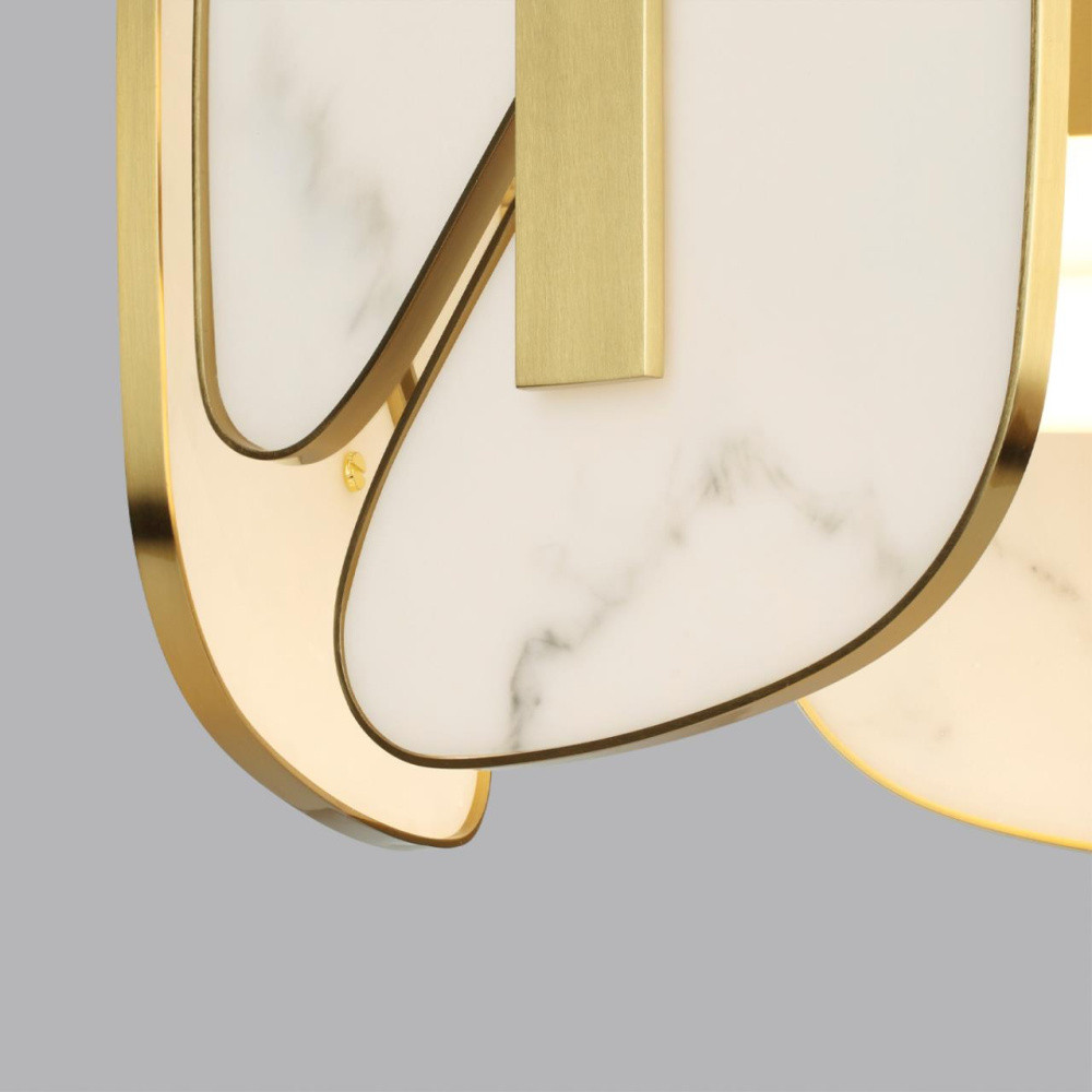 Люстра с мраморными вставками Marble Plates