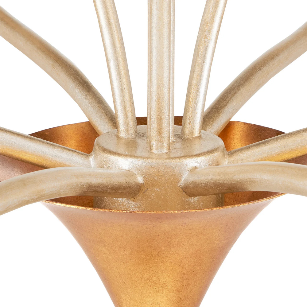 Люстра с плафонами в виде цветов Golden Bird of Paradise