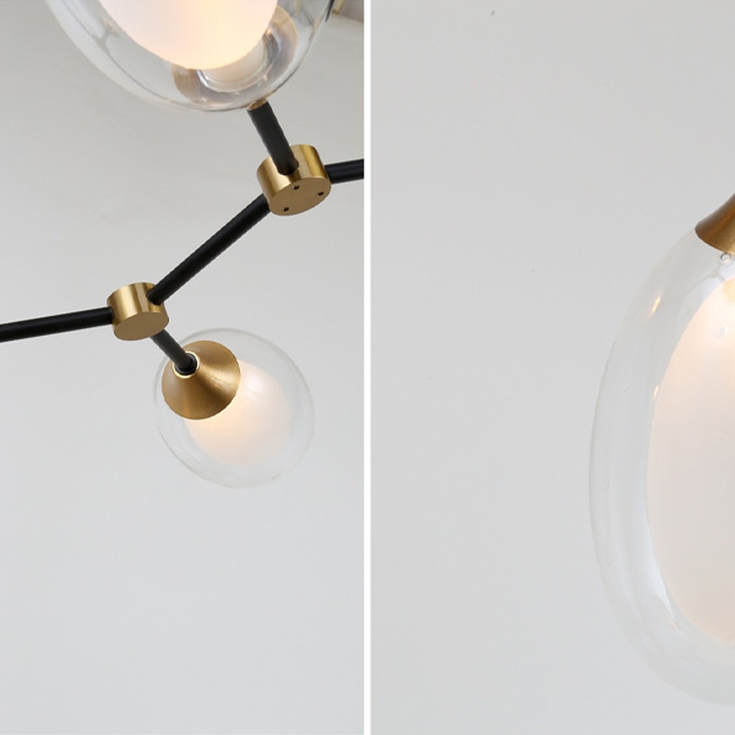 Люстра с плафонами из двойного стекла BUBBLE CHANDELIER
