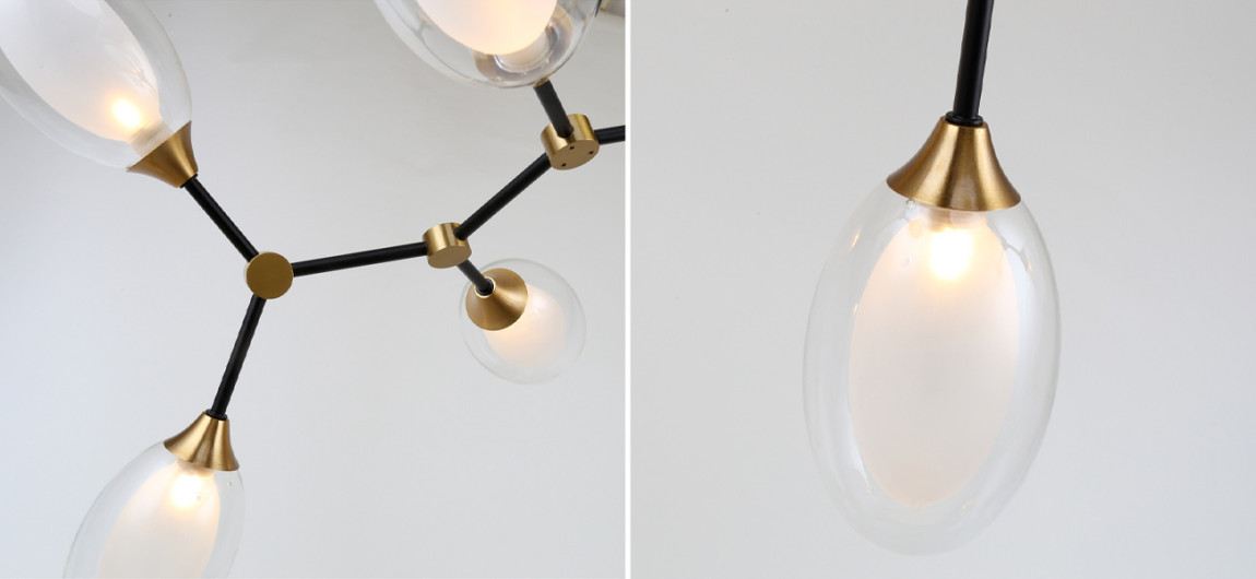 Люстра с плафонами из двойного стекла BUBBLE CHANDELIER