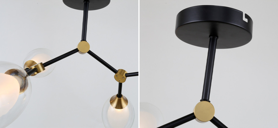 Люстра с плафонами из двойного стекла BUBBLE CHANDELIER