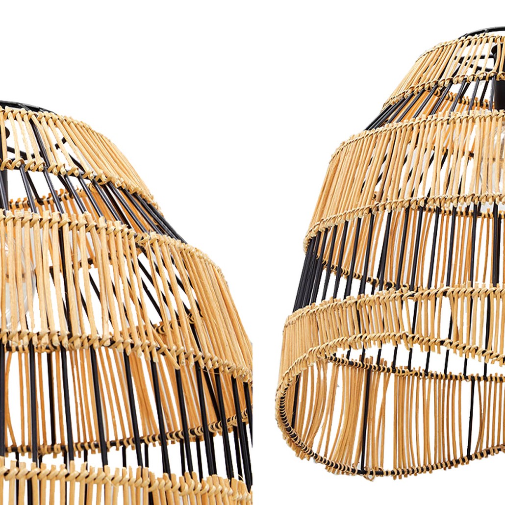 Люстра с плетеным абажуром Narayan Wicker Chandelier