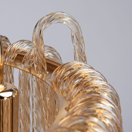 Люстра с подвесными рифлеными стеклянными трубками Nembus